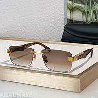 Lunettes de soleil de luxe MAY the CHARACTER II 58-18-140 pour hommes et femmes, de qualité supérieure, style punk classique, protection UV400, avec boîte