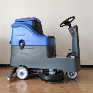 Ride On Floor Scrubber 42 In 48V Battery Electric Warehouse Workshop Cleaning Machine - Product Image 3