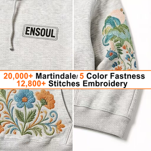 Sudadera con Capucha Personalizada OEM con Logotipo Bordado en 3D, <span class=keywords><strong>de</strong></span> Alta Calidad, en Felpa Francesa Ecológica, Corte Regular, Estilo Urbano para Hombre - Product Image 2