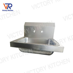 Victory อ่างล้างมือสแตนเลสแบบแขวนติดผนังอ่างล้างมือสำหรับโรงแรมและร้านอาหารอุปกรณ์ห้องปฏิบัติการในอินโดนีเซีย - Product Image 1