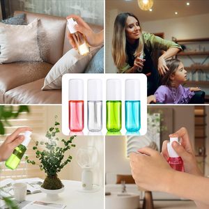 Wholesale Bulk Eco Friendly PP <b>Plastic</b> Round Perfume Cosmetic Fragrance <b>Spray</b> <b>Bottle</b> with UV Printing Packaging - Product Image 3