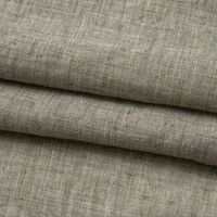 Tissu en bambou Coton Lin pour vêtements Robes Jupe Rétro Uni Mince Doux Respirant Tissu
