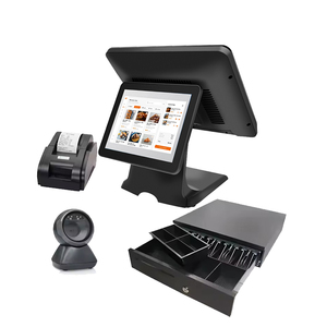 Caja Registradora Electrónica de Doble Pantalla Táctil de 15 Pulgadas, Software de Facturación, Sistemas de Pago para Supermercados - Product Image 1