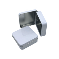 Préservatif boîte en fer blanc bijoux étui en métal petite boîte cadeau petite boîte carrée emballage en métal vide