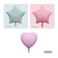 Ballons gonflables en aluminium mats roses et bleus en forme d'étoile, durables, personnalisables avec logo, pour anniversaire, Saint-Valentin, fête prénatale - Vente en gros