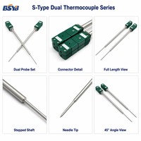 S Type Dual Thermocouple 0-1400°C Fast Response