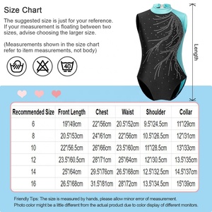 ชุดเต้นสำหรับเด็กอายุ6-16ปีชุดเต้นบนเวทีชุดยิมนาสติกชุดเต้นบัลเล่ต์ - Product Image 6