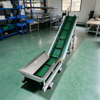 Convoyeur à bande inclinée AST Hopper, vitesse réglable, 2 couches, durable, pour l'agriculture, la transformation alimentaire, l'exploitation minière, le recyclage, l'industrie, le transport de marchandises en vrac