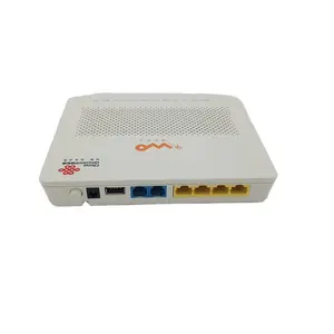 HuaWei için kullanılan temiz 1GE + 3FE kablosuz ONU HS8346R EPON router yönlendirici 4 LAN + 2 telefon + WIFI, İngilizce firmware 4FE