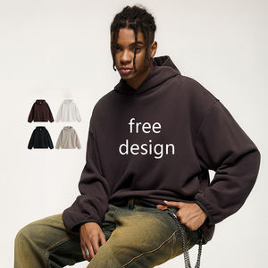 Sweat à capuche unisexe surdimensionné personnalisable, taille 6XL, technique Puff, streetwear, 100% coton, automne, écologique, sweats à capuche personnalisables - Product Image 1