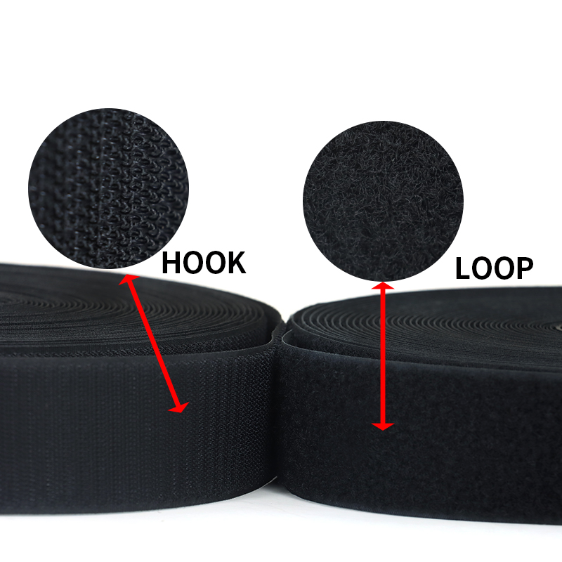 Индивидуальный цвет экологически чистый 25 мм B уровень 60% полиэстер 40% нейлоновый крючок и петля в рулоне