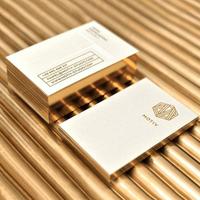 Tarjetas de visita de hoja de oro de lujo personalizadas gratis Impresión de papel y cartón de gama alta Diseño popular