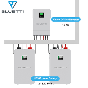 Kit de <span class=keywords><strong>Inversor</strong></span> Híbrido Fuera de Red de 10kW HV10K con 2 Unidades de Batería HB500 de 10kWh, Energía Confiable para Hogares Africanos, Expandible a 327kWh - Product Image 1
