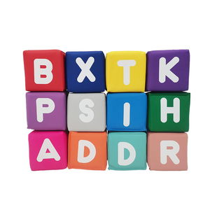 Bán Buôn Trẻ Em Thân Thiện Với Môi Đầy Màu Sắc Bọt Khối Xây Dựng Khối Bọt Chơi <span class=keywords><strong>Cube</strong></span> Mềm Chơi Khối - Product Image 6