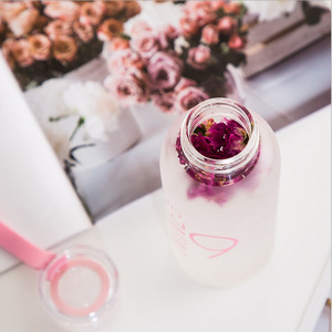 2023 Hot Products Frosted Coloured Glass <strong>Water</strong> <strong>Bottles</strong> Drinking Empty Fruit <strong>Infusion</strong> <strong>Water</strong> <strong>Bottle</strong> for Travel with Custom logo - Product Image 6