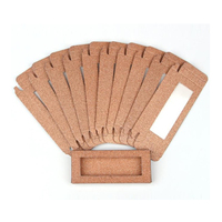 Boîtes d'emballage personnalisées roses transparentes avec fenêtre pour cils, étiquette privée, doublure en éponge, écologiques, recyclables, rigides, pour cils en vison