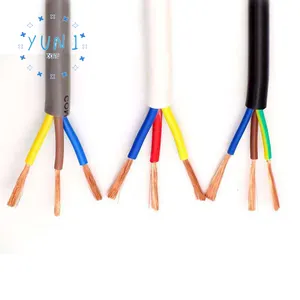 YUNI 2x1.0mm 2x1.5mm 2x2.5mm Rvv Rvvp Insulated Pvc Flexible Wire Cable 2 Core Copper Wire Electric Cable Wire Price