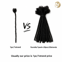 Extensions de Cheveux Humains Remy Brésiliens 100% Naturels, Dreadlocks Traditionnelles de 4 à 24 Pouces, Locs Afro Kinky Permanentes, Vente en Gros