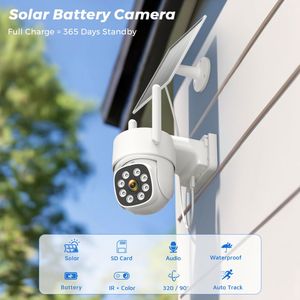 Caméra de surveillance CCTV pour la sécurité domestique et éclairage nocturne, caméras solaires pour chantier, <span class=keywords><strong>Idoo</strong></span> Camerarecallkeywordsolar - Product Image 2