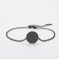 Bracelet en Chaîne de Perles Rondes en Acier Inoxydable Ywyougang, Personnalisable par Gravure, Multicolore pour Femmes, Port Quotidien et Cadeaux