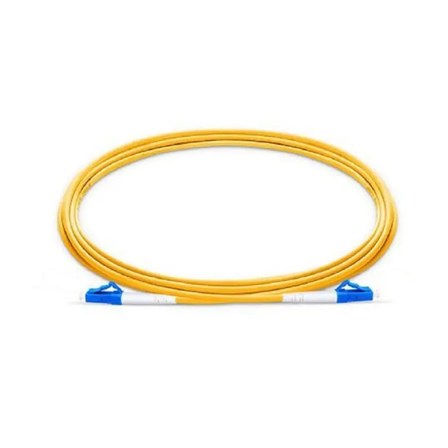 Ftth isteğe bağlı sc/fc/lc/st simplex 2mm 3mm sm mm lc-lc çok modlu om3 çok modlu dubleks fiber optik jumper yama kablosu