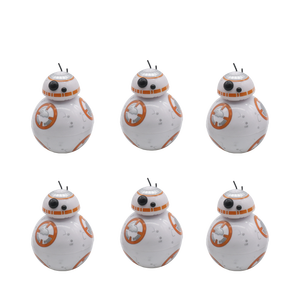 WOWO Tech Venta caliente dibujos animados 3 capas Metal lindo negro Aleación de Zinc tabaco <span class=keywords><strong>Robot</strong></span> <span class=keywords><strong>BB8</strong></span> molinillo de hierbas para fumar Accesorios - Product Image 5