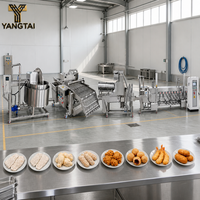 Ligne de production de machines à samosas : Mélangeur de pâte, applicateur, enrobeuse, friteuse continue pour pakoras, namkeen et autres snacks.