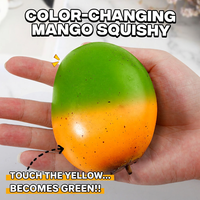 Juguete Antiestrés de Mango que Cambia de Color, Divertido y Blandito, para Aliviar el Estrés