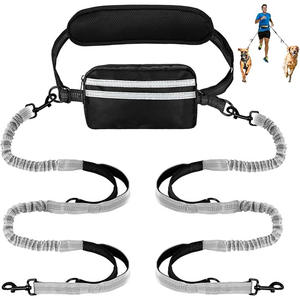 Correas de perro retráctiles dobles Manos libres para 2 perros con bloqueo de seguridad y correas de cinturón extra gruesas para caminar con perros y correr - Product Image 6