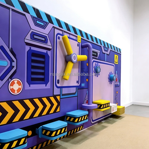 Parcours d'obstacles d'aventure, équipement de terrain de jeu intérieur, jeux sensoriels pour enfants, mur Mario, tunnel rampant, aire de jeux souple pour café et centre commercial - Product Image 2