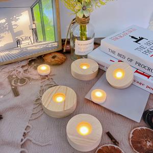 Lámpara Redonda Creativa Iluminada con LED, Decoración para el Hogar, Funciona con Interruptor, Cristal Glaseado, Luz Blanca Cálida, Estilo Moderno Minimalista - Product Image 1