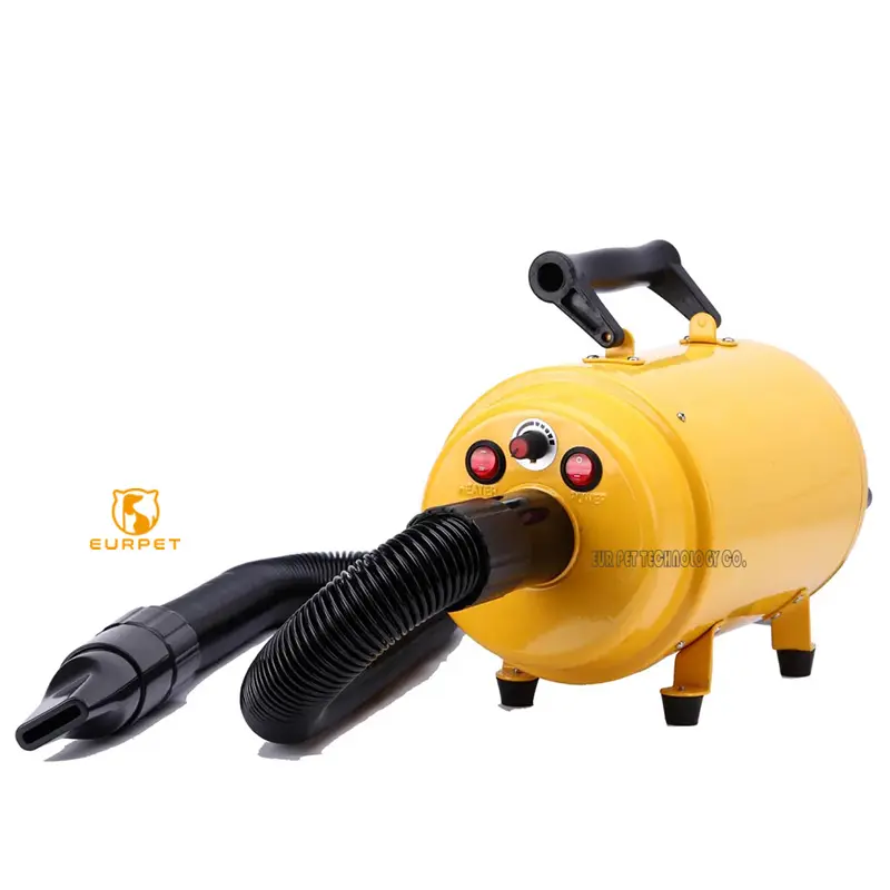 EURPET Pet Hair Dryer With Stepless Variable Wind Speed and Temperature and Four Nozzles For Grooming Store of Dog Cat