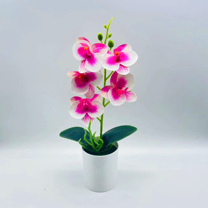 Orchidée Phalaenopsis Artificielle en Soie, Plante Artificielle Faite à la Main, Décoration de Mariage, Ornement - Product Image 4