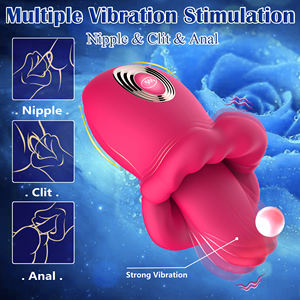 Jouet sexuel oral vibrant, gros suceur buccal, 7 fréquences de vibration, étanche IPX5, rechargeable par USB, lèvres rouges <span class=keywords><strong>sexy</strong></span>, langue léchant - Product Image 3