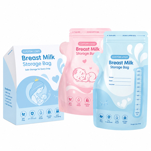 Bolsas Desechables para Almacenamiento de <span class=keywords><strong>Leche</strong></span> <span class=keywords><strong>Materna</strong></span>, con Cierre Hermético, Aptas para Congelador, Libres de BPA, Impresión Personalizada, PET/PE - Product Image 1