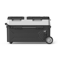 Réfrigérateur de voiture à double zone grande capacité 42L-57L avec compresseur, plage de température de -20°C à 10°C, contrôle par application pour utilisation en camion/camping-car