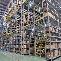Système de support de stockage à froid protégé contre la corrosion de structure métallique de rayonnage de palette de plancher de mezzanine de fer durable