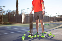 JTC06F panier à balles de Tennis Portable à prix bas, chariot à balles de Tennis de haute qualité, caddie à balles de Tennis de base-Ball à roulettes