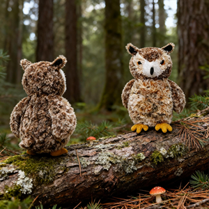 Cartone animato gufo peluche Super morbido asilo nido <span class=keywords><strong>Zoo</strong></span> di peluche confortevole bambola artificiale animali selvatici per bambini regalo giocattolo - Product Image 4