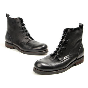 2026 New Vintage Resistant and Breathable Handmade Full Grain Leather Men's Casual <b>Boots</b> Fashion Denim chukka <b>boots</b> - Product Image 2