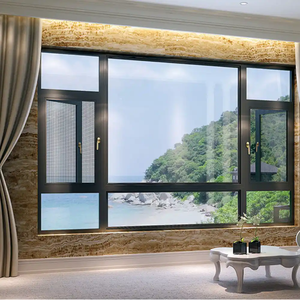 กระจกสองชั้นประหยัดพลังงานติดตั้งง่ายหน้าต่างอลูมิเนียมกรอบบาง - Product Image 2