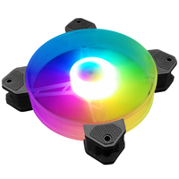MOQ Rendah Coolmoon J6 Komputer Gaming PC Kipas RGB 120mm Dukungan OEM Kit Kipas Pendingin PC Senyap Dengan Pengontrol RGB Kipas RGB untuk Casing PC