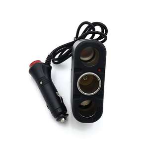 Soket adaptor steker pemisah soket otomatis 3 arah, pemantik rokok 3 Port - Product Image 3