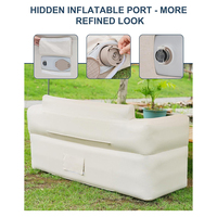 Chaise de plage gonflable double personnalisable en usine pompe électrique canapé d'air extérieur canapé gonflable pliable pour Camping hôpital