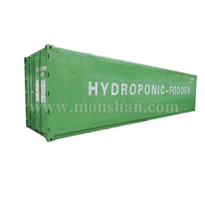 40ft Hydrocultuur Container Boerderij Veevoeder Teeltsysteem Met Zonne-energie