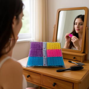 Mnj Hair Rollers 12Pcs Colorful Plastic Curlers For Hair Styling - Product Image 2