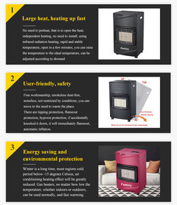 Chauffages mobiles au <span class=keywords><strong>gaz</strong></span> pour usage domestique GPL/Propane/Butane, appareil de chauffage intérieur avec ODS - Product Image 5