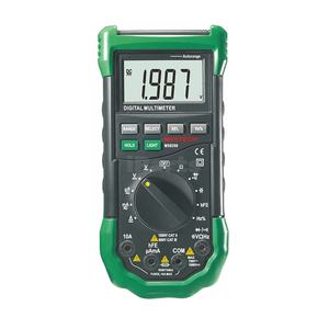 IParts Mastech MS8268 Multimètre numérique AC/DC à gamme automatique/manuelle avec mesure relative de maintien des données <span class=keywords><strong>hFE</strong></span> et alimentation automatique - Product Image 1