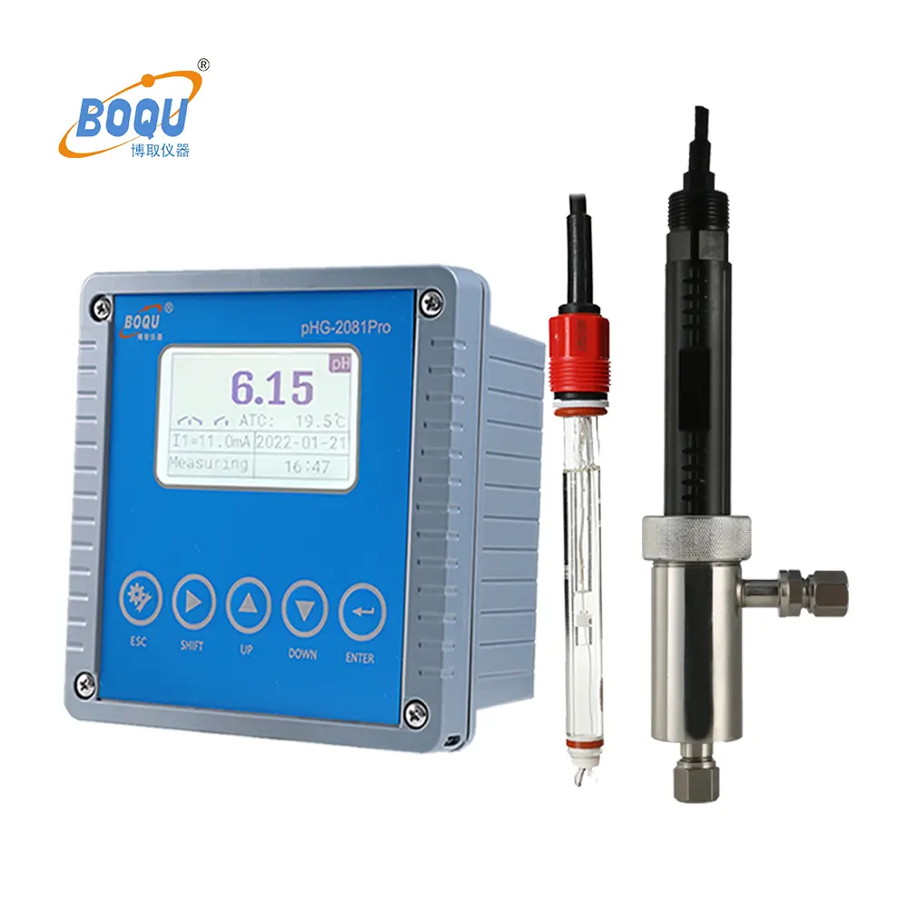 BOQU pHG-2081Pro ec technology water ph automation dosatore ph probe holder monitoraggio del ph dell'acqua