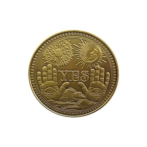 कस्टम हाँ या कोई भविष्यवाणी निर्णय गोथिक सिक्का हिचक शैली स्मारक धातु स्मृति चिन्ह उपहार - Product Image 5